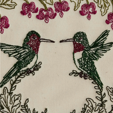 Load image into Gallery viewer, Hummingbird Hearts Embroidered Card