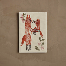 Load image into Gallery viewer, Fox Mama Embroidered Card