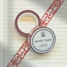 Load image into Gallery viewer, Red Quilt Washi Tape