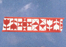 Load image into Gallery viewer, Red Quilt Washi Tape