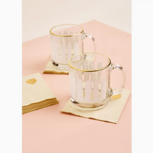 Load image into Gallery viewer, Boo Ghost Gold Rimmed Glass Coffee Mug