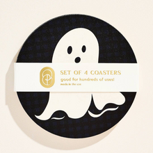 Load image into Gallery viewer, Spooky Ghost Coasters Set of 4