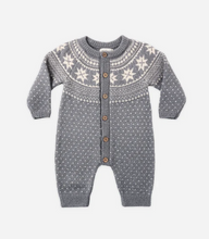 Load image into Gallery viewer, Fair Isle Romper - Slate
