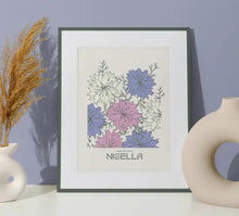 Load image into Gallery viewer, Botanical Nigella Print