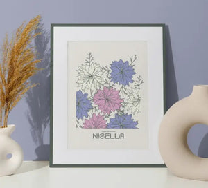 Botanical Nigella Print