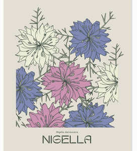 Botanical Nigella Print