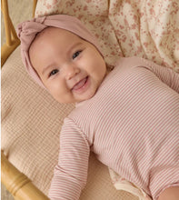 Load image into Gallery viewer, Jersey Bodysuit 2 Pack - French Garden/ Rose Micro Stripe