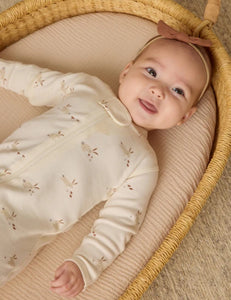 Zip Long Sleeve Footie - Bunnies
