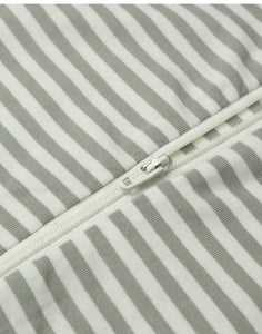 Zip Long Sleeve Sleeper - Fern Stripe