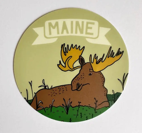 Maine Moose Sticker