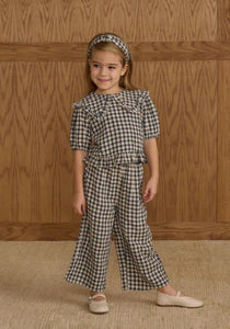 Prairie Blouse - Navy Check
