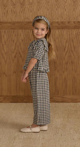 Prairie Blouse - Navy Check