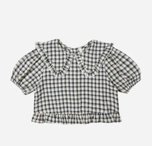 Load image into Gallery viewer, Prairie Blouse - Navy Check