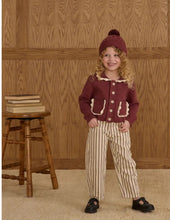 Load image into Gallery viewer, Kids Collared Cardigan - Burgundy