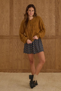 Bobble Cardigan - Golden