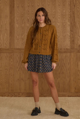 Bobble Cardigan - Golden