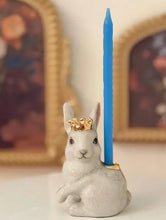 Load image into Gallery viewer, Royal White Rabbit Cake Topper