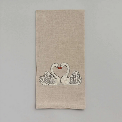 Swan Love Tea Towel