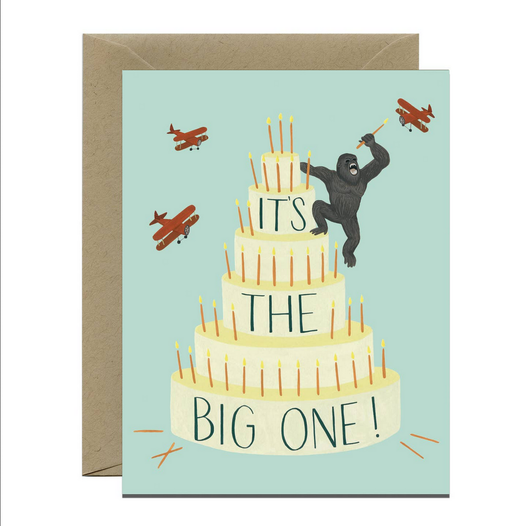 King Kong Birthday Cake card