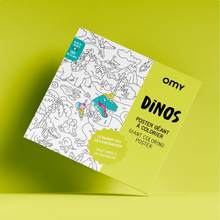 Load image into Gallery viewer, Giant Coloring Poster - Dinos