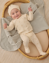 Load image into Gallery viewer, Wrap Top &amp; Footed Pant Set - Bunnies