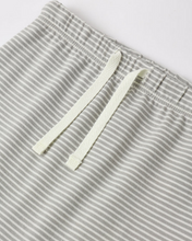 Load image into Gallery viewer, Drawstring Pant - Sage Micro Stripe