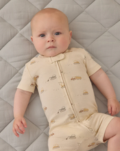 Load image into Gallery viewer, Zip Short Sleeve Sleeper - Construction Trucks