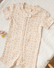Load image into Gallery viewer, Zip Short Sleeve Sleeper - Strawberries