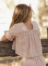 Load image into Gallery viewer, Francie Blouse - Fawn Gingham