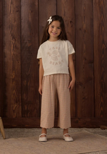 Load image into Gallery viewer, Kids Wide Leg Pant - Fawn Gingham