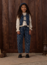 Load image into Gallery viewer, Kids Denim Vest - Heart Ditsy