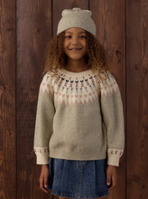 Load image into Gallery viewer, Kids Fair Isle Sweater - Sage