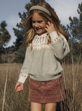 Load image into Gallery viewer, Kids Fair Isle Sweater - Sage