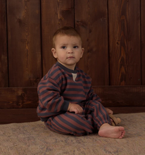 Load image into Gallery viewer, Kids Relaxed Jogger - Mulberry Stripe
