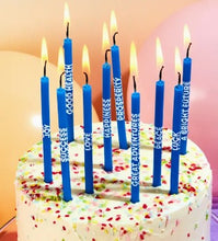 Load image into Gallery viewer, Wishing You Birthday Candles - Blue