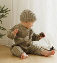 Load image into Gallery viewer, Chunky Knit Jumpsuit - Olive