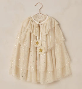 Tulle Cape - Champagne Stars