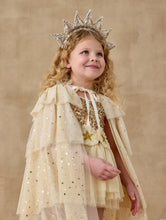 Load image into Gallery viewer, Tulle Cape - Champagne Stars