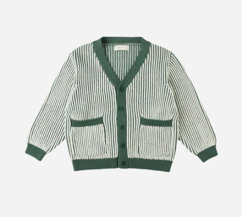 Haywood Cardigan - Green Stripe