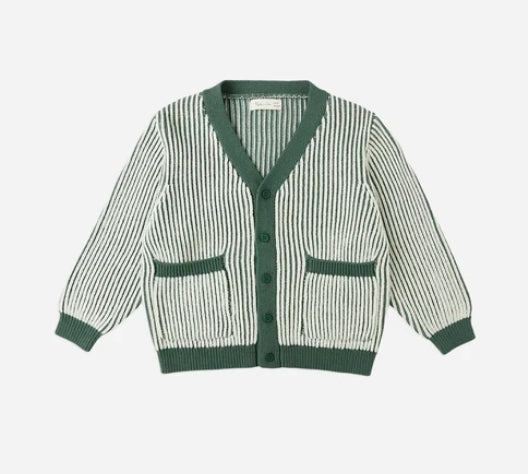 Haywood Cardigan - Green Stripe