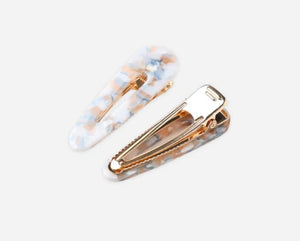 Slider Clip Pack of 4 - Brown, Blue Tortoise