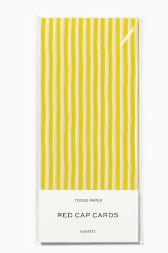 Yellow Stripe Tissue Paper