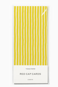 Yellow Stripe Tissue Paper
