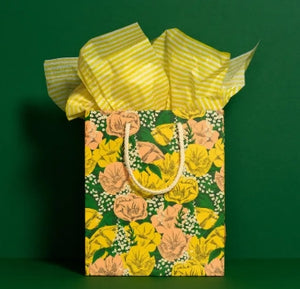 Yellow Stripe Tissue Paper