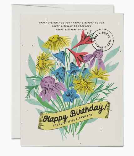 Cute Little Flowers Birthday