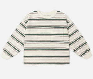 Relaxed Long Sleeve Tee - Retro Stripe