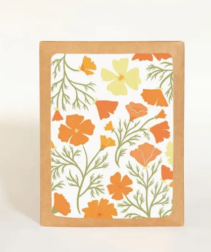 Poppies card Boxed Set of 8