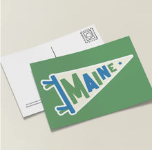 Load image into Gallery viewer, Maine Pennant Postcard
