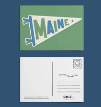 Load image into Gallery viewer, Maine Pennant Postcard