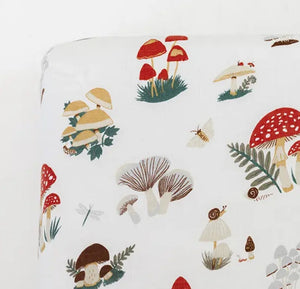 Mushroom Crib Sheet